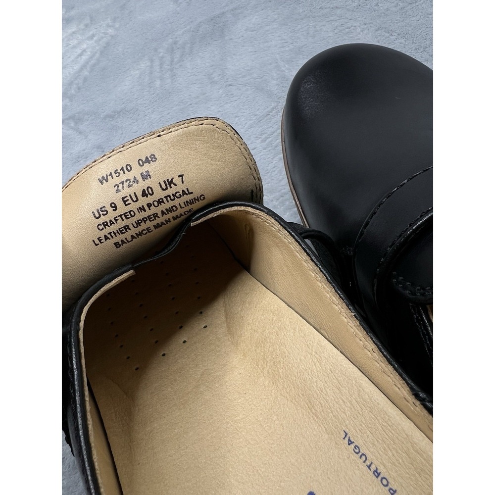 NEW Samuel Hubbard Leather Comfort Clogs Womens US 9/UK 7/EU 40 Black Slip On - Picture 10 of 10